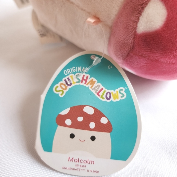 NWT Malcolm 5" Squishmallows mushroom stuffed animal plush toy - Picture 3 of 3
